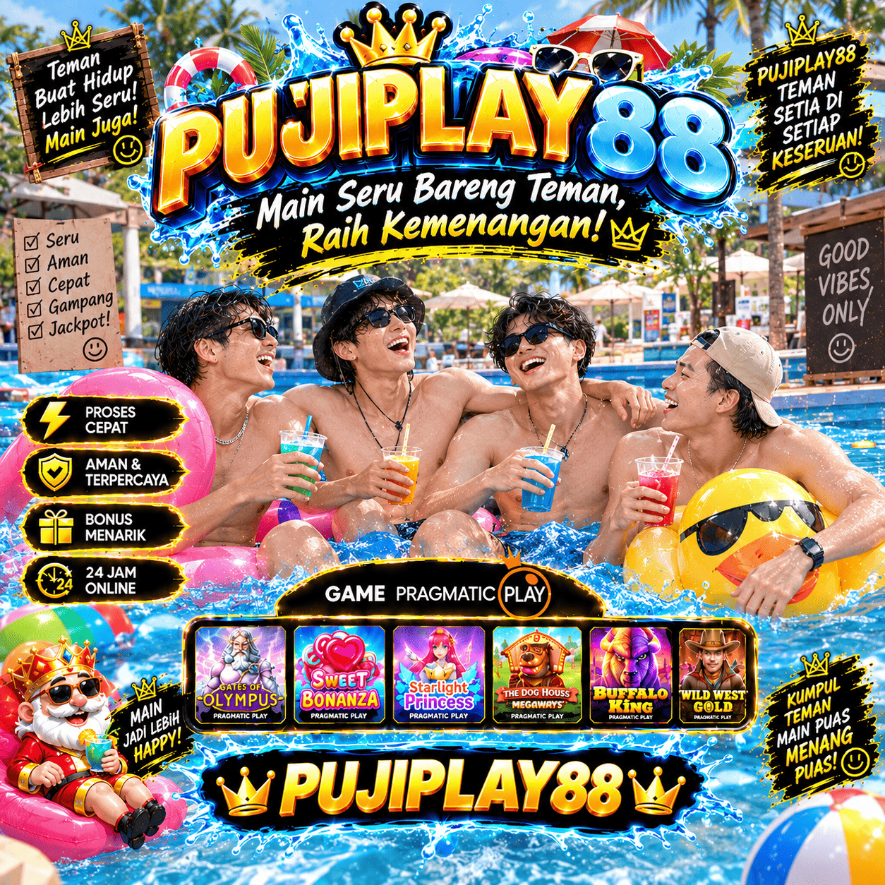 Banner PUJIPLAY88 Cyber Blue